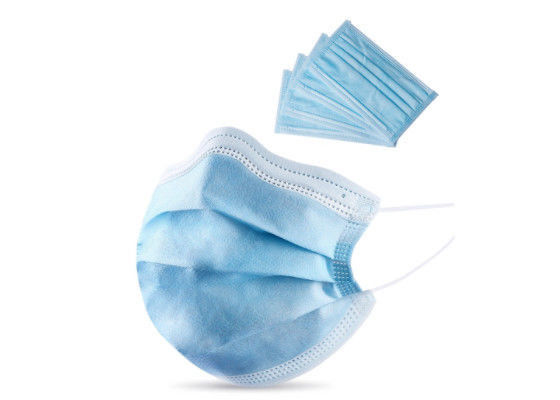 มาสก์ใบหู Earloop สีน้ำเงิน Nonwoven Latex ฟรี