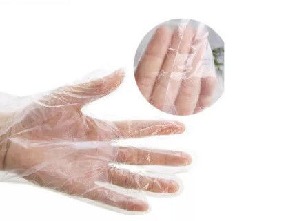 นูนจัดการอาหารถุงมือ 0.01 มม. ทิ้งมือ