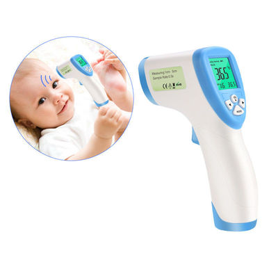จอแสดงผล LCD แบตเตอรี่ AAA เครื่องวัดอุณหภูมิหน้าผากแบบไม่สัมผัส