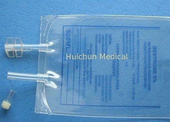 ถุงพลาสติกพีวีซีขนาด 1000 มล. ที่อุณหภูมิสูง Plasticizing